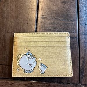 Mrs Potts  Disney's " Beauty and the Beast " from Kate Spade card holder